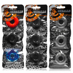 Oxballs Pack de 3 mini cockrings Oxballs Gris